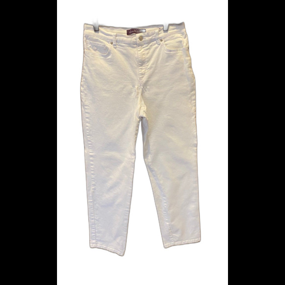 Gloria Vanderbilt Amanda Womens White Comfortable Size 12 Casual Summer Jeans - Picture 1 of 7